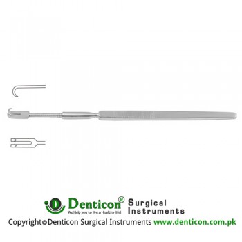 Wound Retractor Flexible - 2 Sharp Prongs Stainless Steel, 16 cm - 6 1/4"
